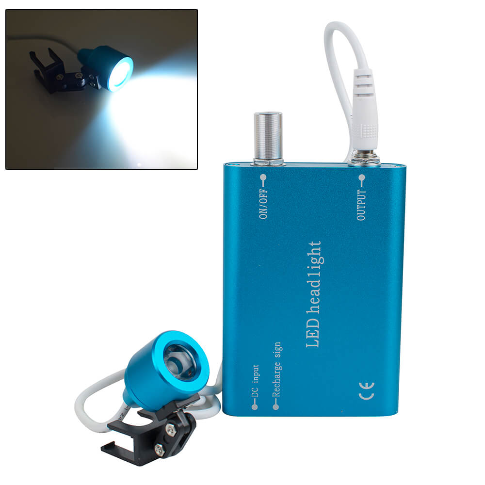 Portable Blue LED Head Light Lamp for Dental Surgical Medical