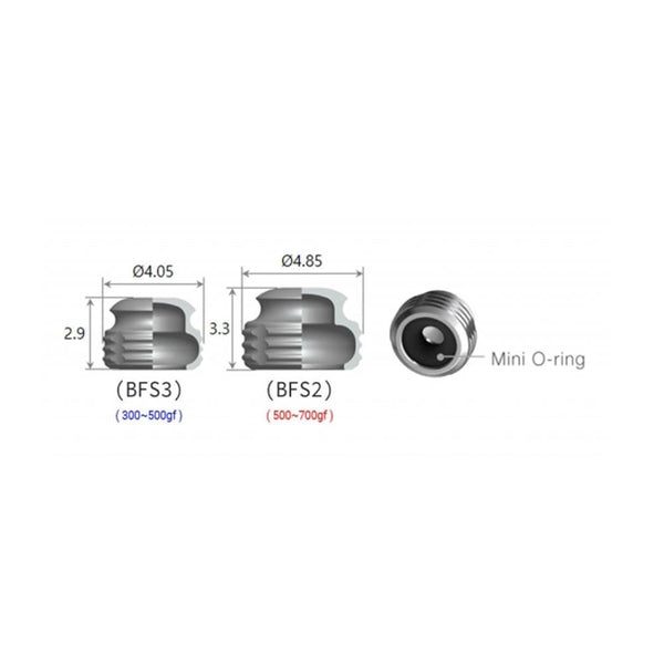 10pcs Denture Female Socket System Silm Line Dentium 3rd Party BFS3 Dental Implant AccessoriesO-ring Type