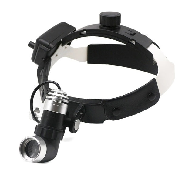 80000 Lux Powerful Headlamp with Binocular Magnifier 2.5X/3.5X Helmet Dental Loupe